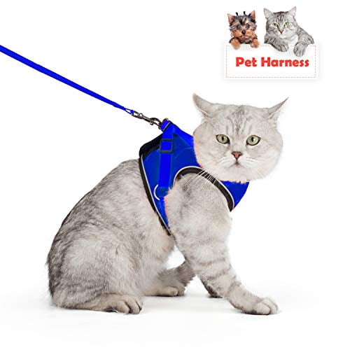 Kitten Cat Walking Jacket Harness Leash Reflective Adjustable Pet Puppy Strap